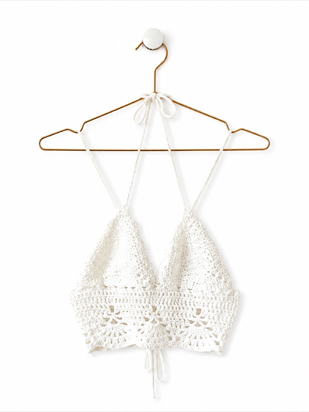 Sabo Skirt Medium White Crop Tank Top